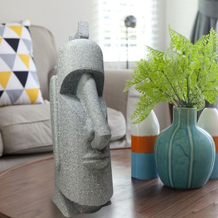 Easter Island Stone Statue Mini Statue Headset Holder Mini