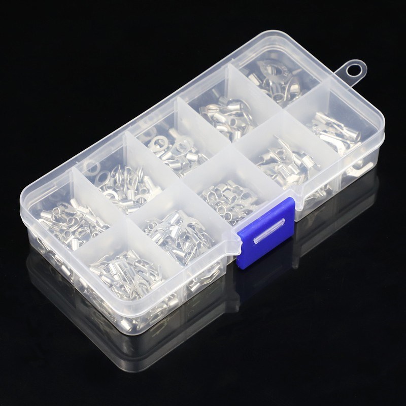 320Pcs/Box 10 In 1 Terminals Non-Insulated Ring Fork U-type