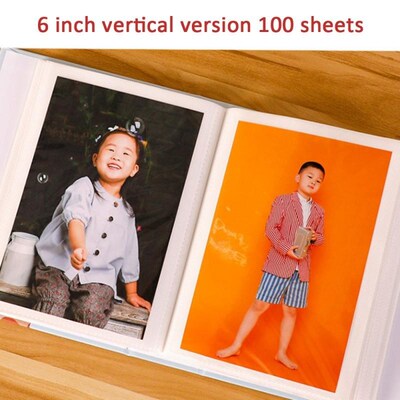 Album interstitial 4R6 inch family small photo album 100 pi
