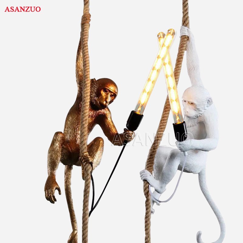Simple Design Resin Monkey Pendant Light  Home living room s