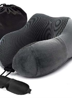 U Shaped Memory Foam Neck Pillows Soft Slow Rebound Space