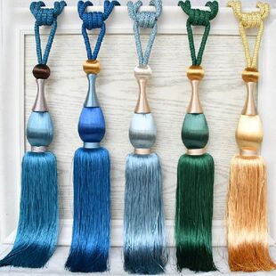 European Style Large Living Room Curtain Tassel New Simple