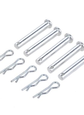 5 Pairs M8*50mm Stainless Steel Clip Hitch Pin Clevis Fasten
