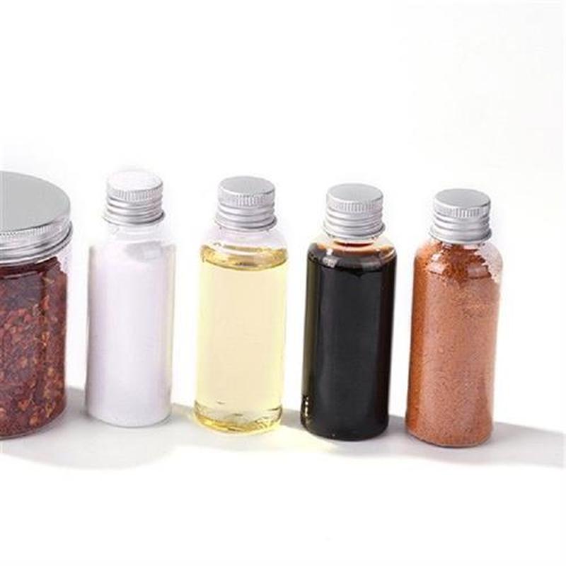 9pcs Outdoor BBQ PET 50ml Spice Bottles Set Seasoning