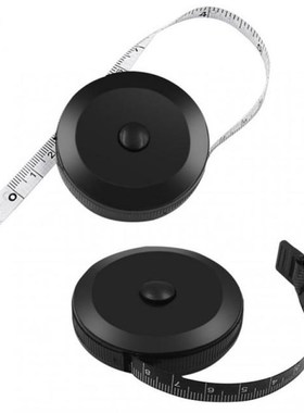 1.5m/60inch Black White Tape Measuring Tool Dual Sided Retra