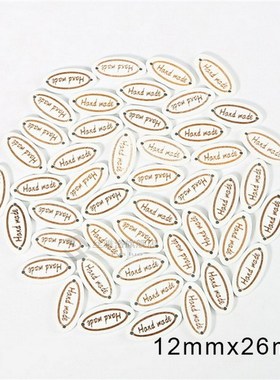 Sewing Letter Labels Handmade Letter Tags Oval Embossed Labe
