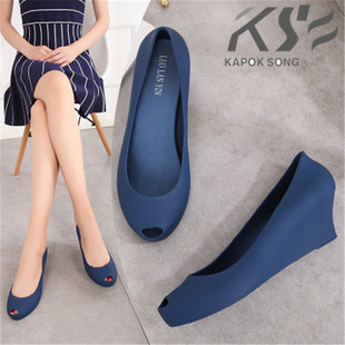 2020 women flats rubber jelly shoes women candy summer luxur