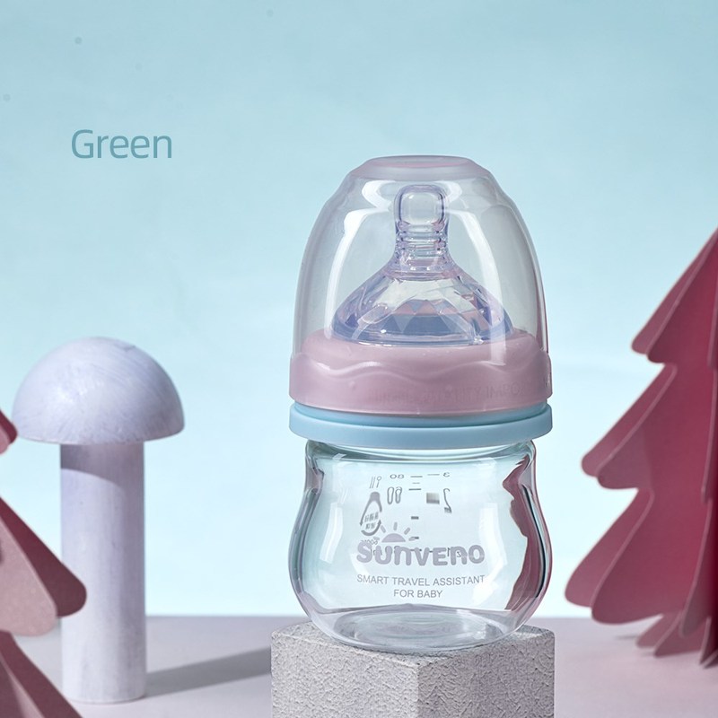 Sunveno 80ml Newborn Baby Bottle Mini Feeding Nursing Bottle