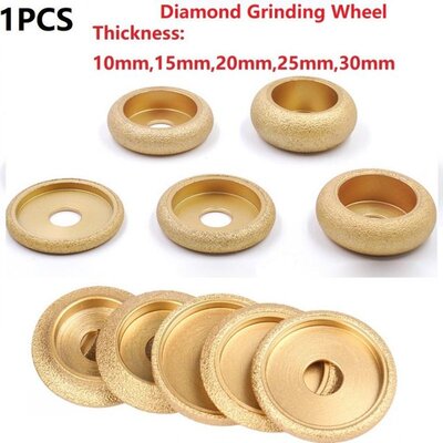 Vacuum Brazed Diamond Grinding Wheel Demi Bullnose Edge Prof