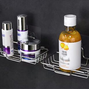 Bathroom Organizer Bathtub Accessories Self Adhesive Stainle