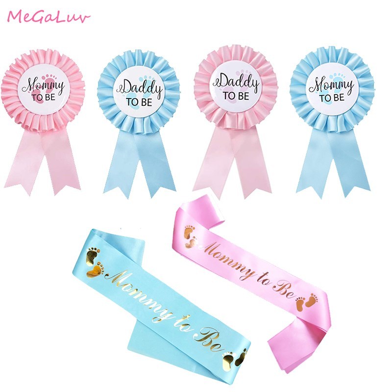 Team bride 2 IN 1 Mommy To Be Daddy To Be Tinplate Badge Pin