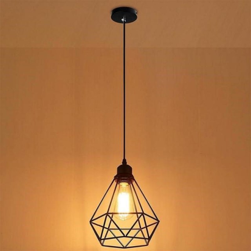 Metal Ceiling Lights Retro Dinning Room Bedroom HangLamp Met