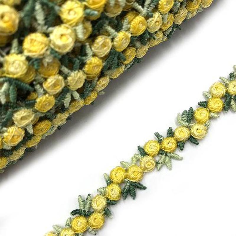 2Yards Flower Embroidered Lace Trim Ribbons Fabric Trim DIY