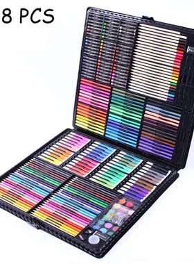 288PCS Watercolor Drawing Art Marker Brush Pen Set Children
