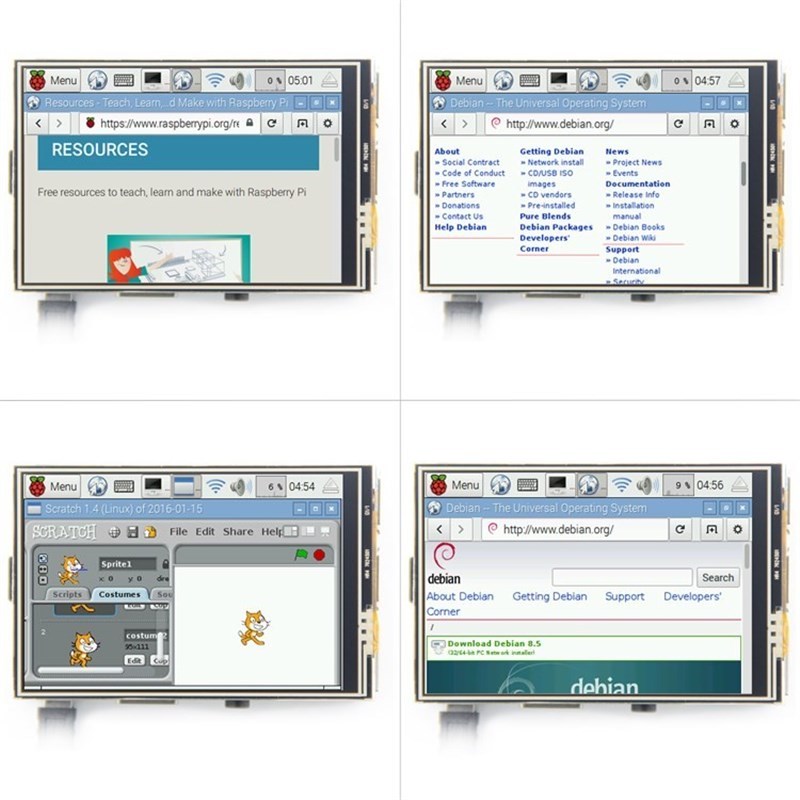 Raspberry Pie 4 3.5 inch Raspberry Pi Touch Screen Display T