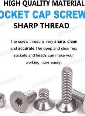 440pcs Hex Socket Flat Head Screws Bolts and Nuts Set M3 M4