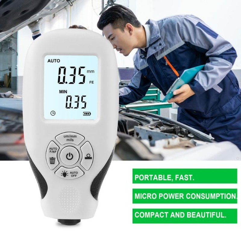 Digital Coating Thickness Gauge 0.01mm 1mil Thickness Meter