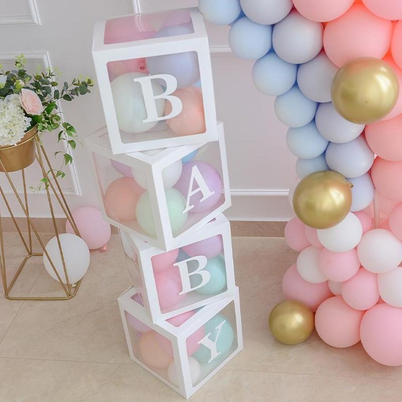 Transparent Balloon Box Wedding Party Decors Baby Shower Dec