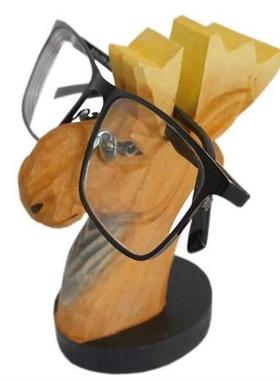Eyeglasses Holder Stand Handmade Wooden Spectacle Glasses