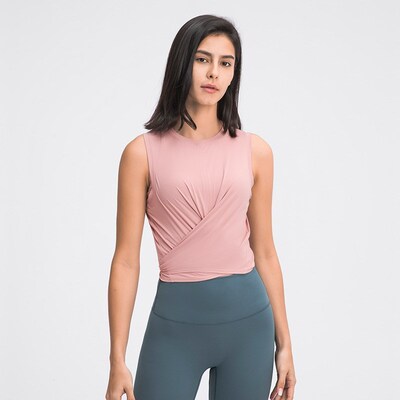 New bind the small vest pure color yoga fitness yoga clothes
