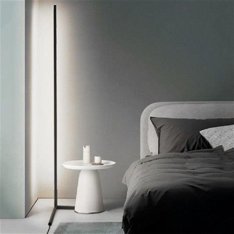 Corner Floor Lamp Modern LED Rod for Living Room Bedroom