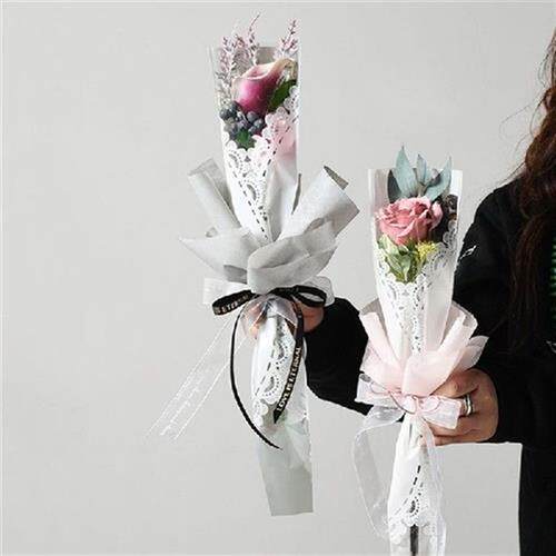 20Pcs/Set Decorative Flower Wrapping Papers Plastic
