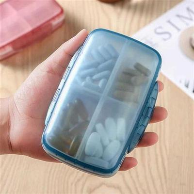 Portable Pill Cases Travel Dispen Storage Container Large Ca