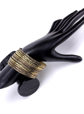 VIntAGe PAttern 11PcSSet IndIAn BAnGleS Wo AntIque Gold BA