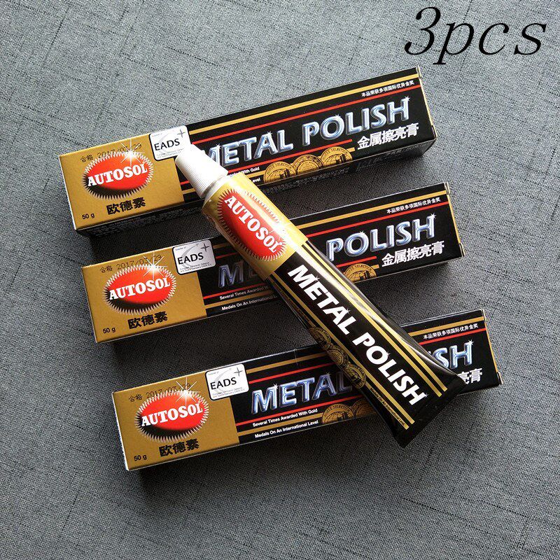 3 PCS AOSOL metal polishing paste scratch repair metal band