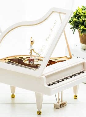 Piano Rotating Dancer Music Box Grand Gifts For Valentines