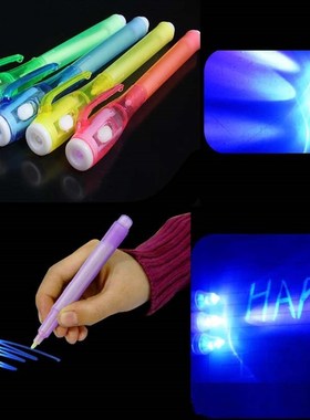 Invisible Ink Pen Creative UV Light Funny Marker Pen For Ki