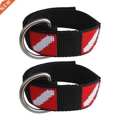 2pcs Scuba Diving Equipment Lanyard Wrist Loop Band with D