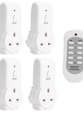 4pcs UK Plug Lightness and Portability No Space Occupy Home