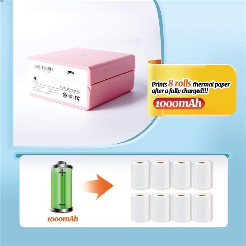 M02 Portable Printer hermal er Pocket Label Small Printer Ha