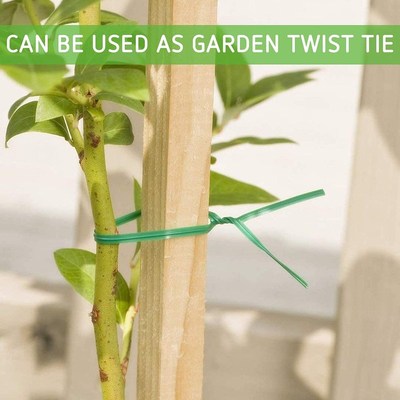 Home Garden Flower Plant Twist Tie Cable Plastic Wire Bindin