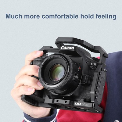 UURig DSLR Camera Cage for Canon EOS 70D 80D 90D Housing Ca