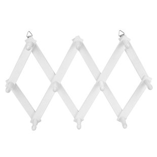 Accordian Wall Hanger: Wooden Coat Rack Wall Mounted, Hat Ra