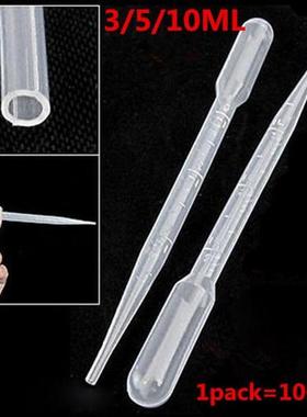 3/5/10ml 100 Pcs Transparent Plastic Disposable Pipet Droppe