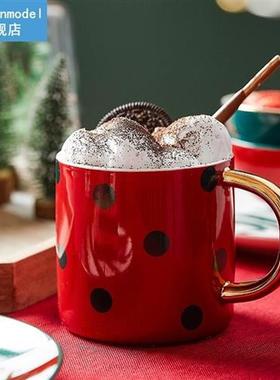 Christmas ceramic plates and bowls set Coffee mug kitchen Fr