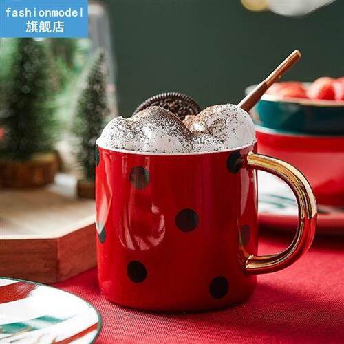 Christmas ceramic plates and bowls set Coffee mug kitchen Fr