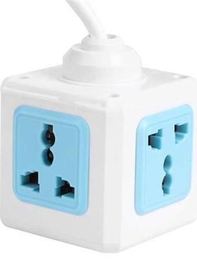 EU Plug Socket 4 Outlet 2 USB Charging Port Home Multifuncti