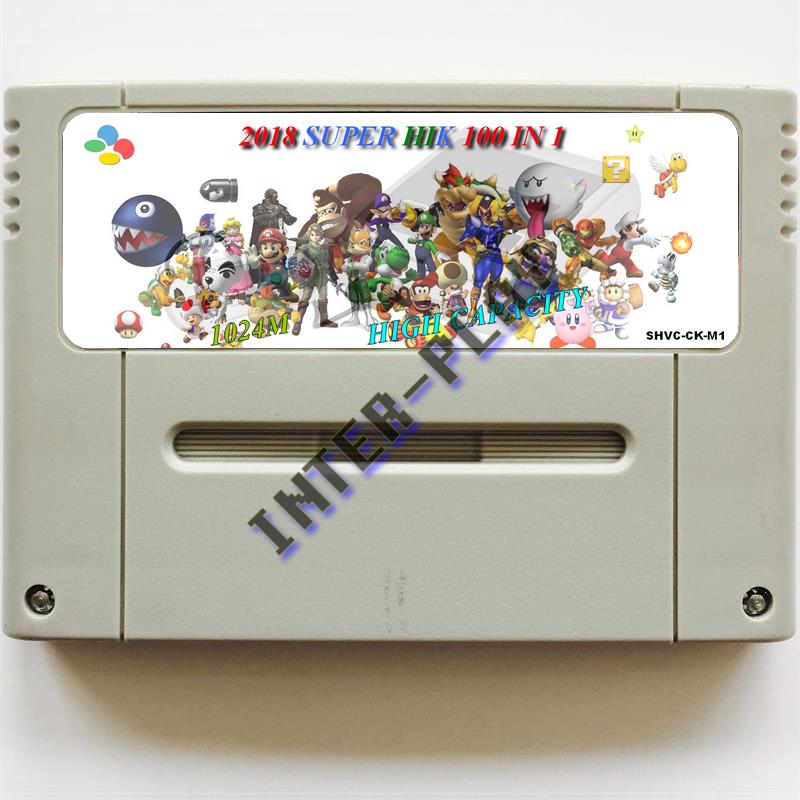 Retro 100 in 1 Super China Pro Remix Game card for SNES Game