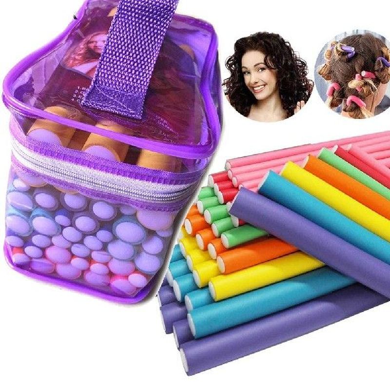 42pcs Flexible Roller Cylinder Foam Hair Curling Tools