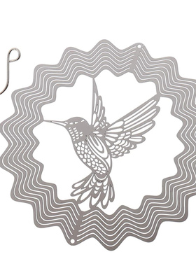 Stainless Steel Stereo Rotating Metal Wind Chime Humming