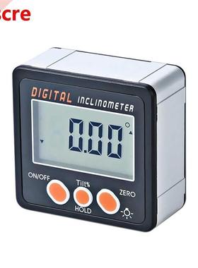 Mini Digital Inclinometer Electronic Protractor Magnets Base