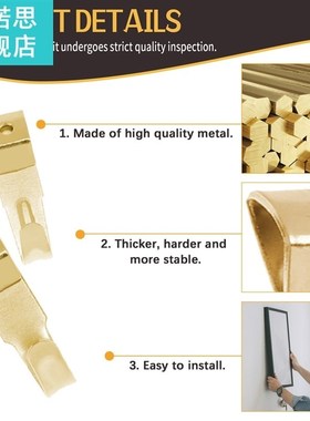 JERBOR 520PCS Picture Hook Hanger 适用于 Picture Frame Woode