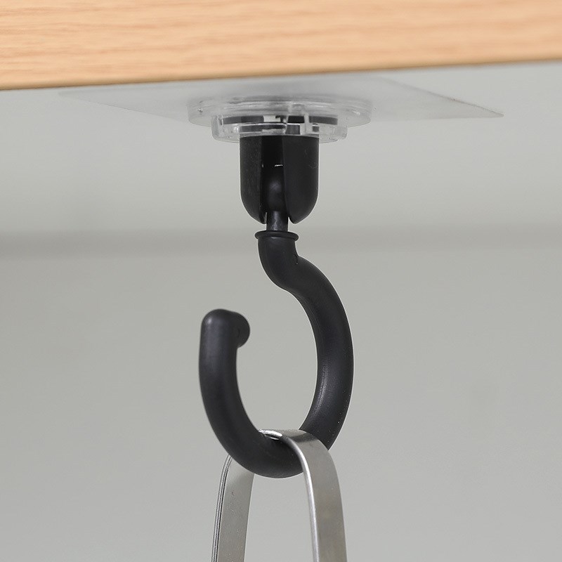 360 Degrees Rotated Kitchen Hooks Self Adhesive Hanger Hooks