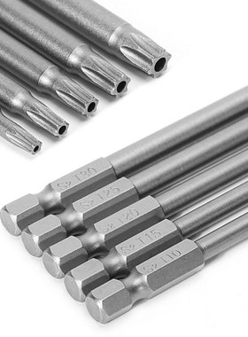 5 Pcs/Set 150mm T10-T30 Long Magnetic Torx Electric Screwdri