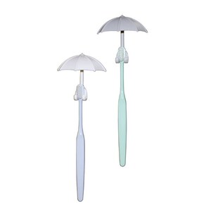 3pcs Cute Umbrella Wall Hanger Toothbrush Holder Razor Socke