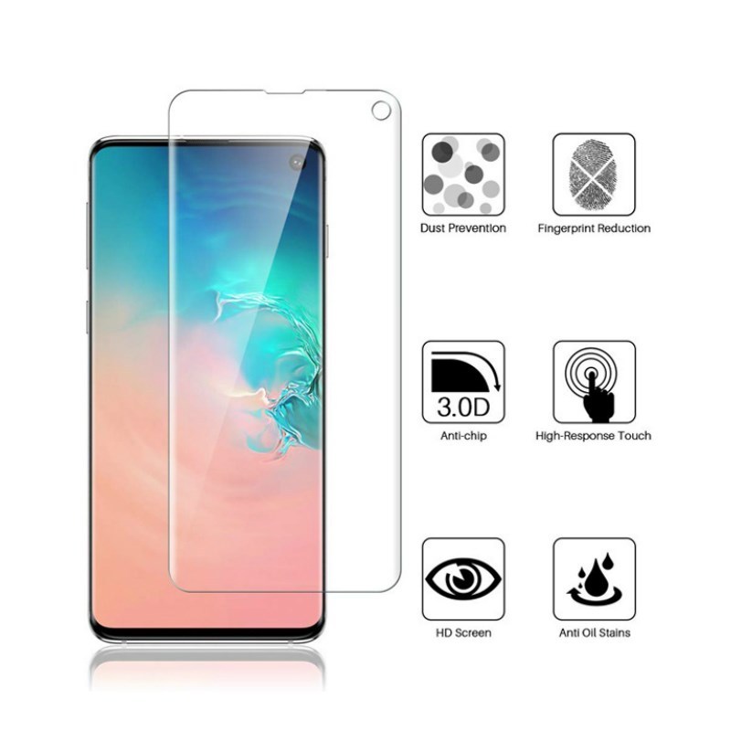 Full Cover Tempered Glass Film For Samsung S10 5G S9 S8 Plu